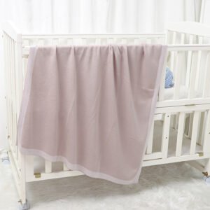 82W2599浅粉 (17) Cotton Crocheted Baby Bedding Blankets Mimixiong