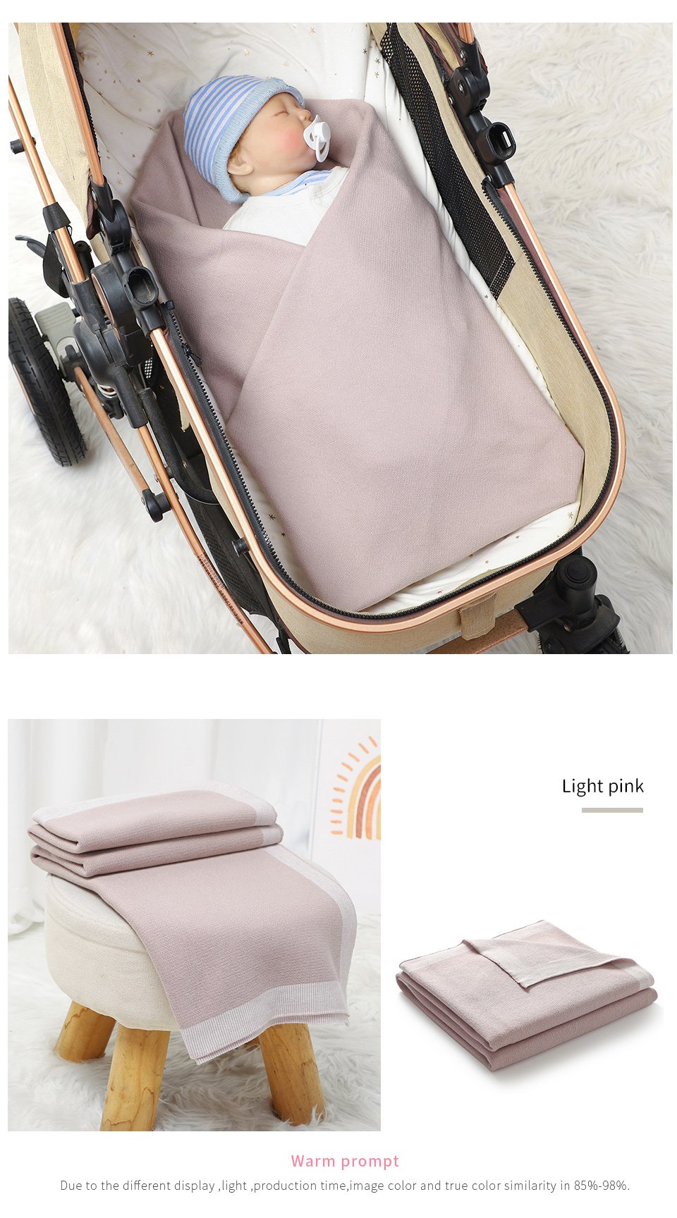 Cotton Crocheted Baby Bedding Blankets Mimixiong 9 82W2599详情英文 10