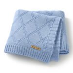 Infant Oeko-tex Swaddle Solid Pattern Throw Blanket Mimixiong