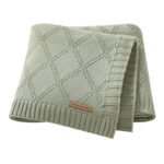 Infant Oeko-tex Swaddle Solid Pattern Throw Blanket Mimixiong