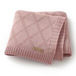 Infant Oeko-tex Swaddle Solid Pattern Throw Blanket Mimixiong