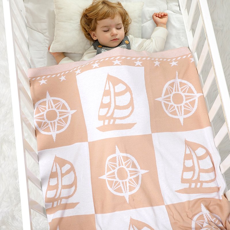 Cotton Knitted Soft Comfortable Baby Blankets Mimixiong