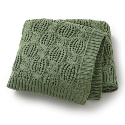OEKO-TEX Wholesale Twist Cozy Knitted Blanket Mimixiong