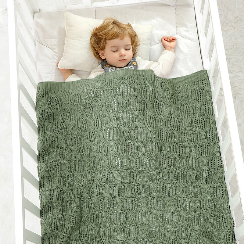 OEKO-TEX Wholesale Twist Cozy Knitted Blanket Mimixiong