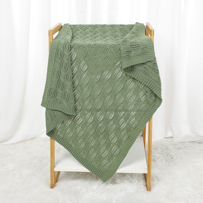 OEKO-TEX Wholesale Twist Cozy Knitted Blanket Mimixiong