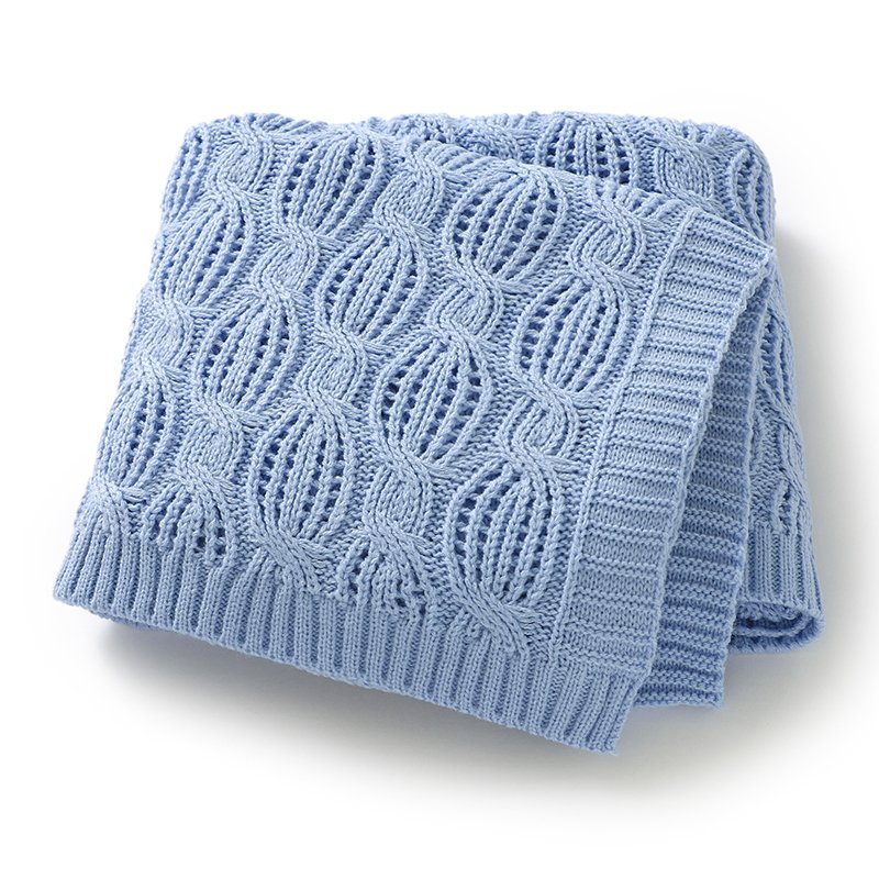 OEKO-TEX Wholesale Twist Cozy Knitted Blanket Mimixiong