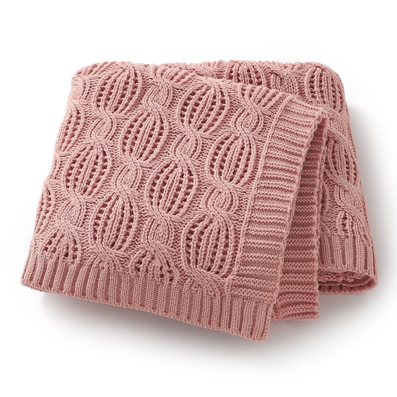OEKO-TEX Wholesale Twist Cozy Knitted Blanket Mimixiong