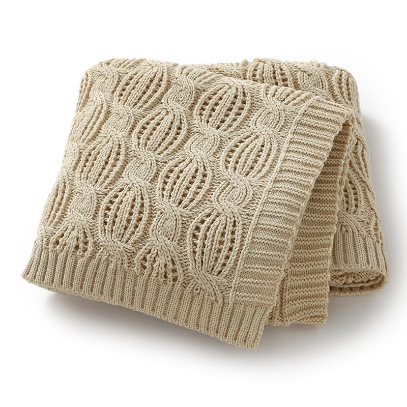 OEKO-TEX Wholesale Twist Cozy Knitted Blanket Mimixiong