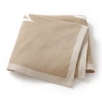 Baby Knitted Hand Pattern Swaddle  Fleece Throw Blanket Mimixiong