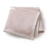 Baby Knitted Hand Pattern Swaddle  Fleece Throw Blanket Mimixiong