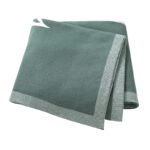 Baby Knitted Hand Pattern Swaddle  Fleece Throw Blanket Mimixiong