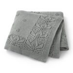 Pointelle Solid Color Newborn Baby Keepsake Knitted Blanket Mimixiong