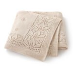Pointelle Solid Color Newborn Baby Keepsake Knitted Blanket Mimixiong