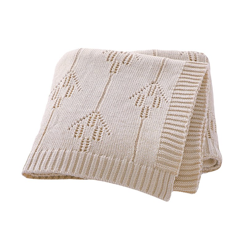 Solid Pure Cotton Babi Throw Blanket Low MOQ Custom Mimixiong