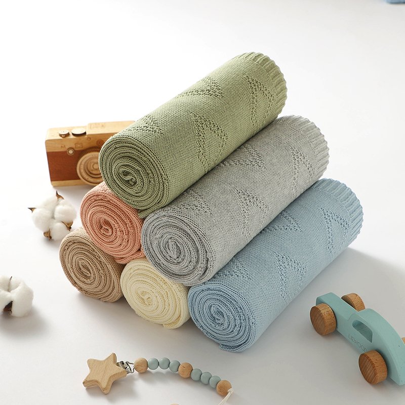 Wholesale High Quality Baby Travel Quilt Knitted Blanket Mimixiong
