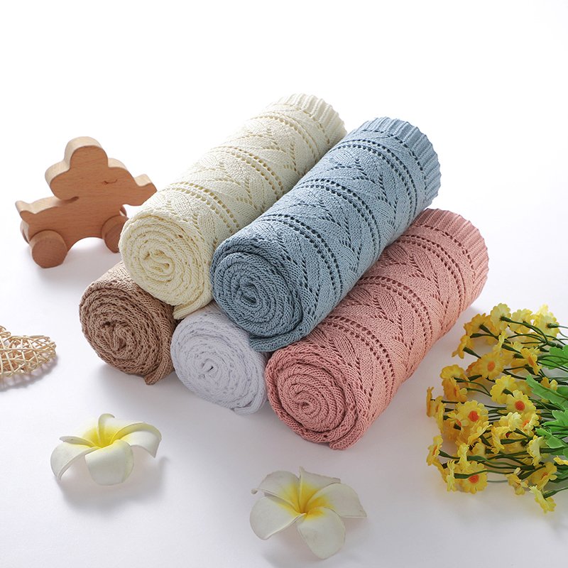 Cotton Knitted Baby Blankets Wholesale Baby Products Mimixiong