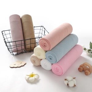 Newborn Babi Blanket Solid Cotton Personalized Baby Blanket Mimixiong