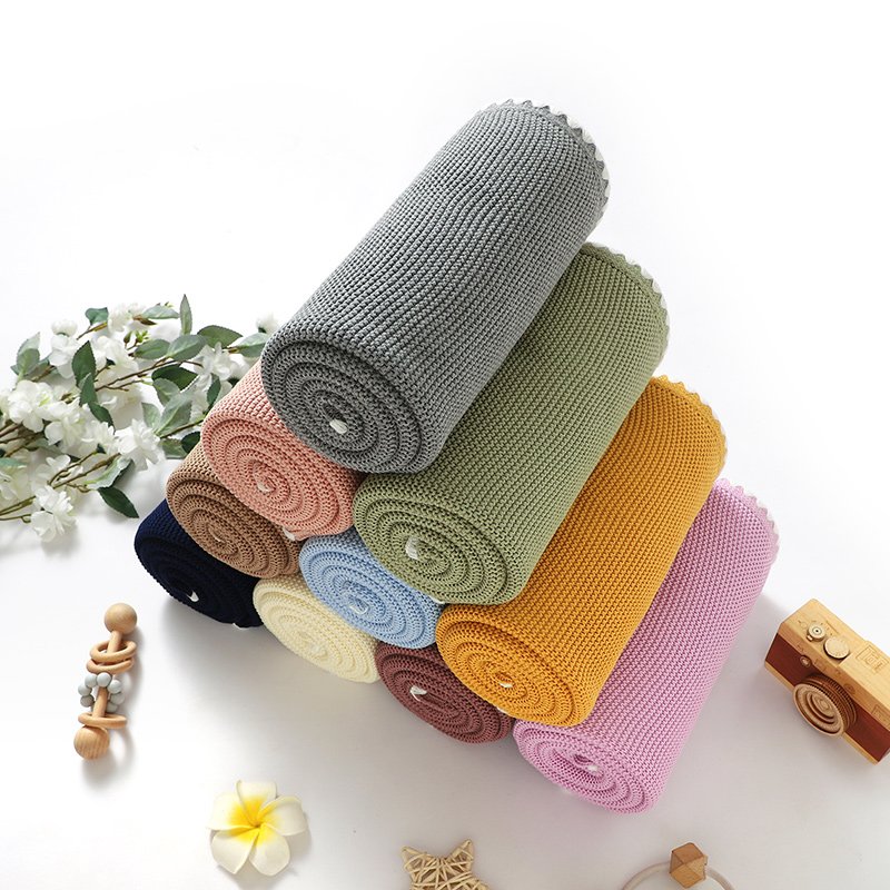 Baby Towel Crochet Swaddle Receiving Blanket Baby's Bedding Mimixiong