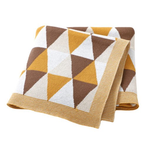 Super Soft Custom Cotton Knitted Newborn Baby Blankets Mimixiong