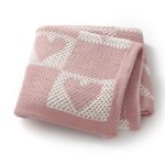 Bedding Knitted Newborn Breathable Baby Knitted Blankets Mimixiong