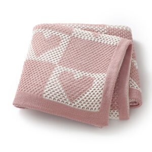 Bedding Knitted Newborn Breathable Baby Knitted Blankets Mimixiong