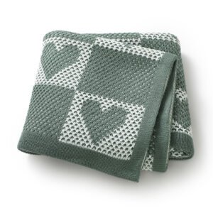 Bedding Knitted Newborn Breathable Baby Knitted Blankets Mimixiong