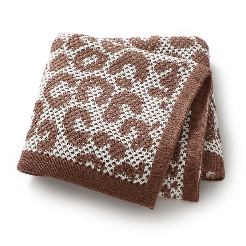 Knitted Newborn Breathable Swaddle Baby Knitted Blankets Mimixiong