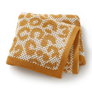 Knitted Newborn Breathable Swaddle Baby Knitted Blankets Mimixiong
