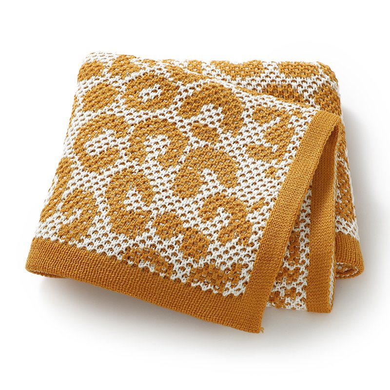 Knitted Newborn Breathable Swaddle Baby Knitted Blankets Mimixiong