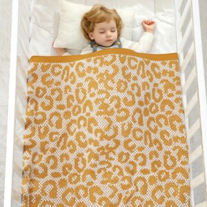 Knitted Newborn Breathable Swaddle Baby Knitted Blankets Mimixiong