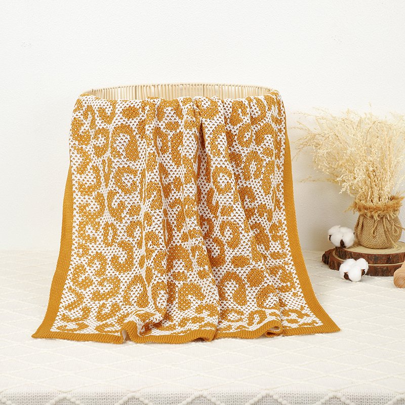 Knitted Newborn Breathable Swaddle Baby Knitted Blankets Mimixiong