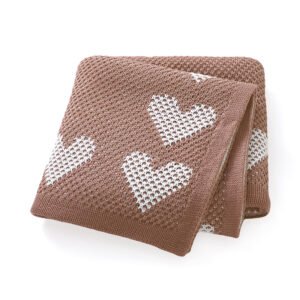 82W2794咖啡 (12) New Arrival Pattern Newborn Baby Knitted Blankets Mimixiong