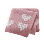 New Arrival Pattern Newborn Baby Knitted Blankets Mimixiong