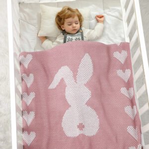 82W2794粉红 (25) New Arrival Pattern Newborn Baby Knitted Blankets Mimixiong
