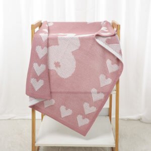 82W2794粉红 (29) New Arrival Pattern Newborn Baby Knitted Blankets Mimixiong