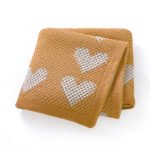 New Arrival Pattern Newborn Baby Knitted Blankets Mimixiong