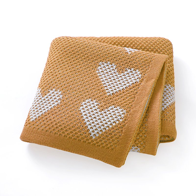 82W2794驼色 (12) New Arrival Pattern Newborn Baby Knitted Blankets Mimixiong