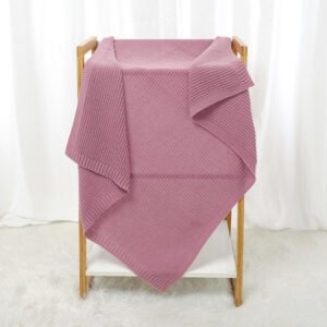 Knitted Infant Stroller SwaddleToddler Receiving Blanket Mimixiong
