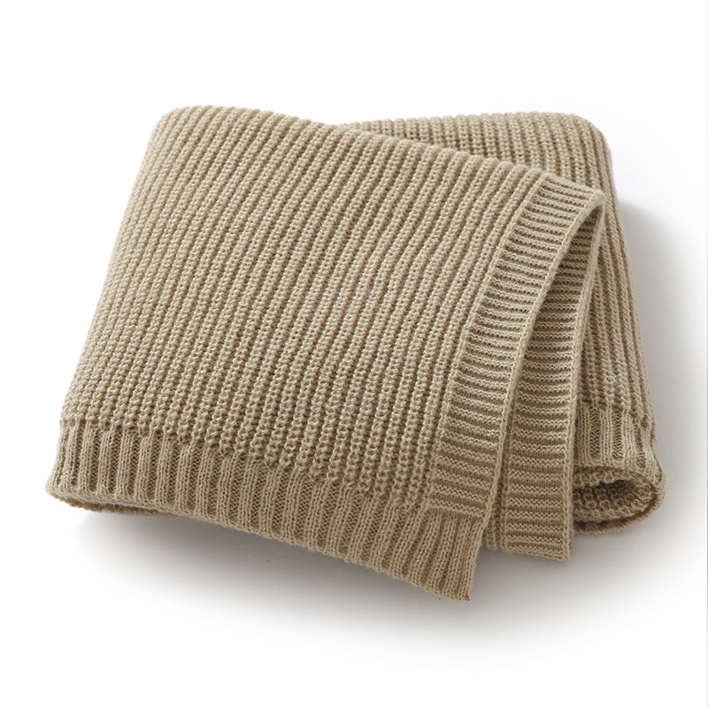 Knitted Infant Stroller SwaddleToddler Receiving Blanket Mimixiong