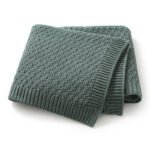 Custom Knitted Newborn Baby Blanket Swaddle Bedding Mimixiong