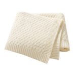 Custom Knitted Newborn Baby Blanket Swaddle Bedding Mimixiong