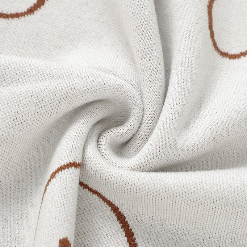 Bear Pattern Blankets Babies Swaddle Knitting Blankets Mimixiong