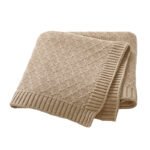 Baby Blanket Swaddle Cotton Solid Color Hollow Out Baby Blanket Mimixiong