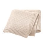 Baby Blanket Swaddle Cotton Solid Color Hollow Out Baby Blanket Mimixiong