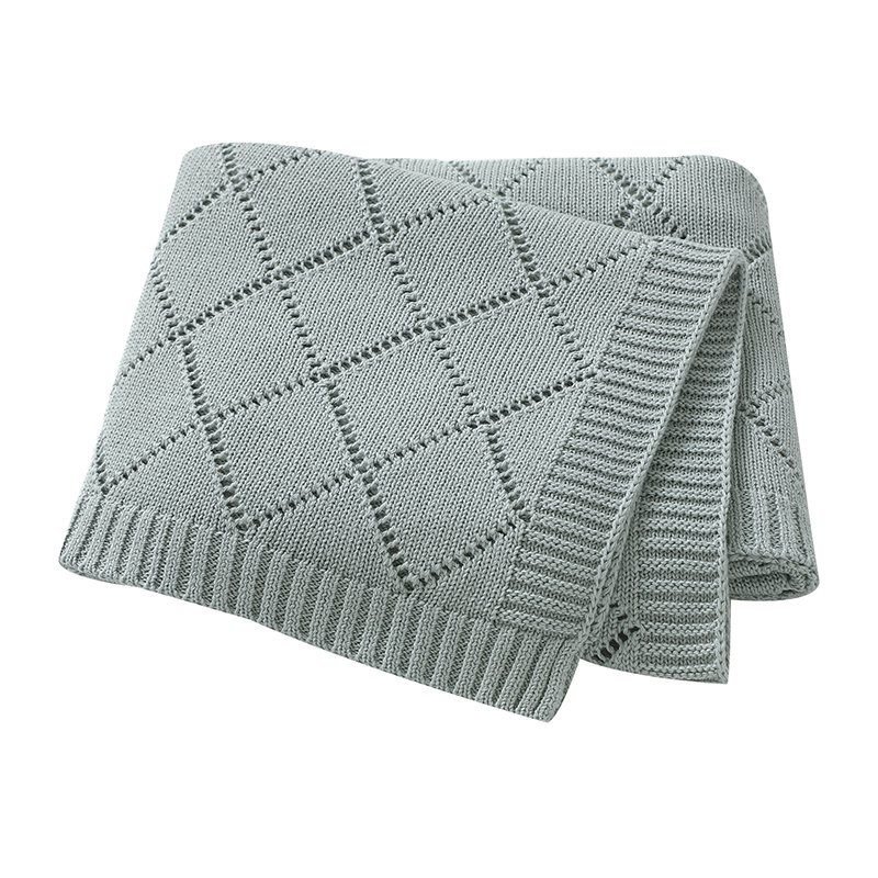 Hollow Out Newborn Infant Baby Crochet Swaddle Blanket Mimixiong