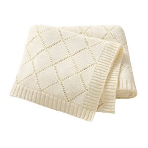 Hollow Out Newborn Infant Baby Crochet Swaddle Blanket Mimixiong