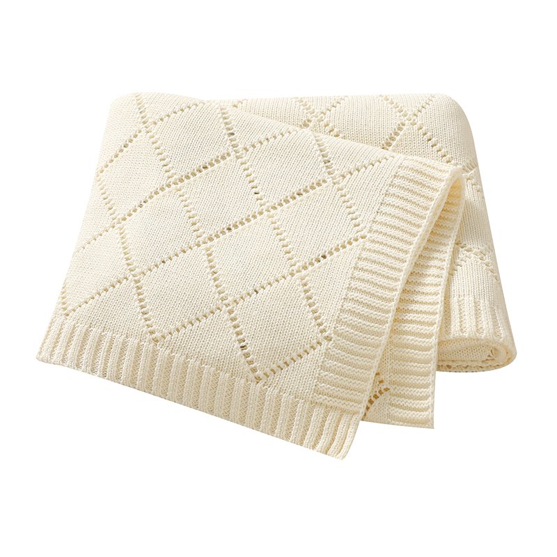 Hollow Out Newborn Infant Baby Crochet Swaddle Blanket Mimixiong