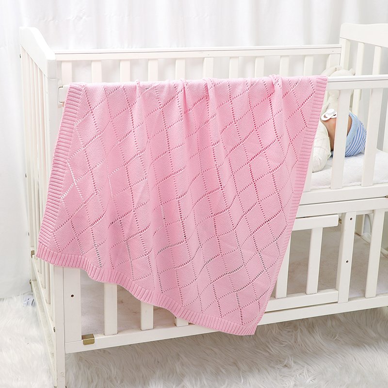 Hollow Out Newborn Infant Baby Crochet Swaddle Blanket Mimixiong
