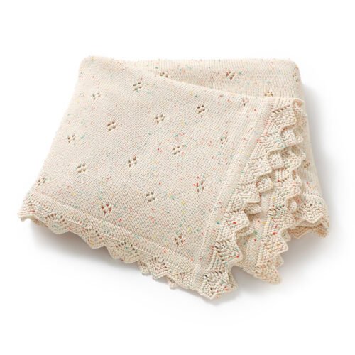 Top Sales Knitted Color Cotton Baby Customized Swaddle Blankets Mimixiong