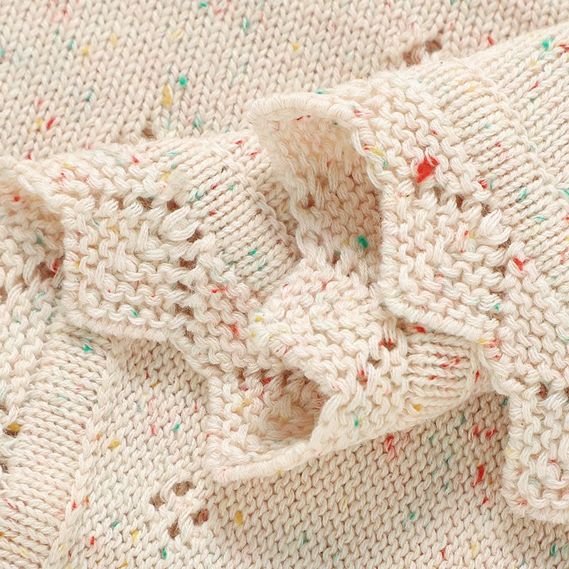Top Sales Knitted Color Cotton Baby Customized Swaddle Blankets Mimixiong
